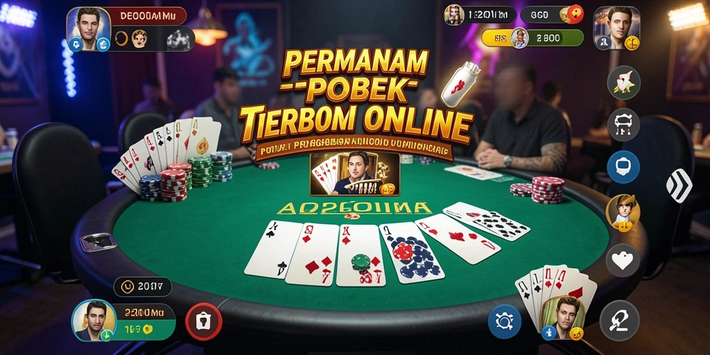 Tampilan gameplay menarik dari A200M yang menampilkan aksi poker seru.