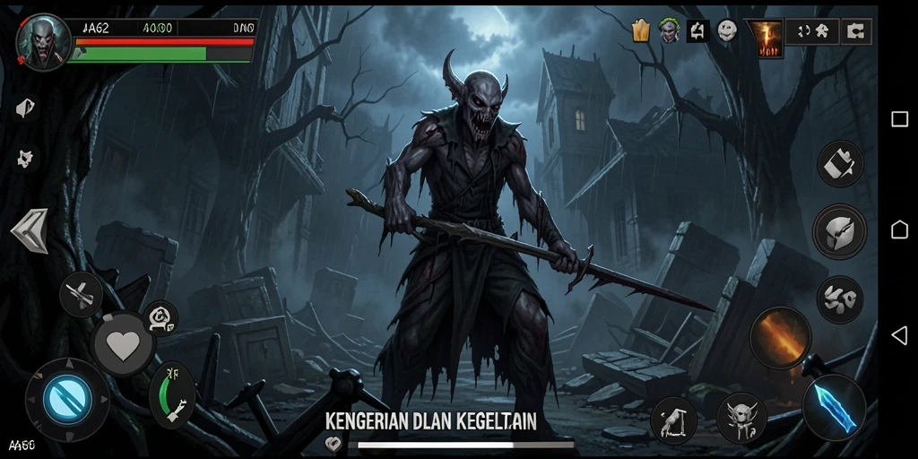 Screenshot gameplay AA62 menampilkan momen mencekam dan menegangkan.