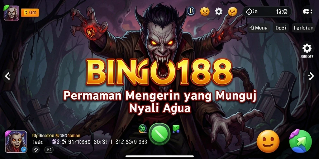 Screenshot gameplay BINGO188 menampilkan suasana Horror yang mencekam.
