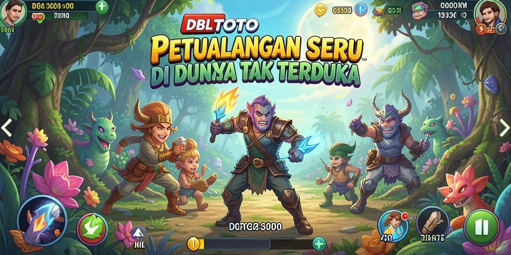 Tampilan gameplay seru dari DBLTOTO di dunia petualangan.