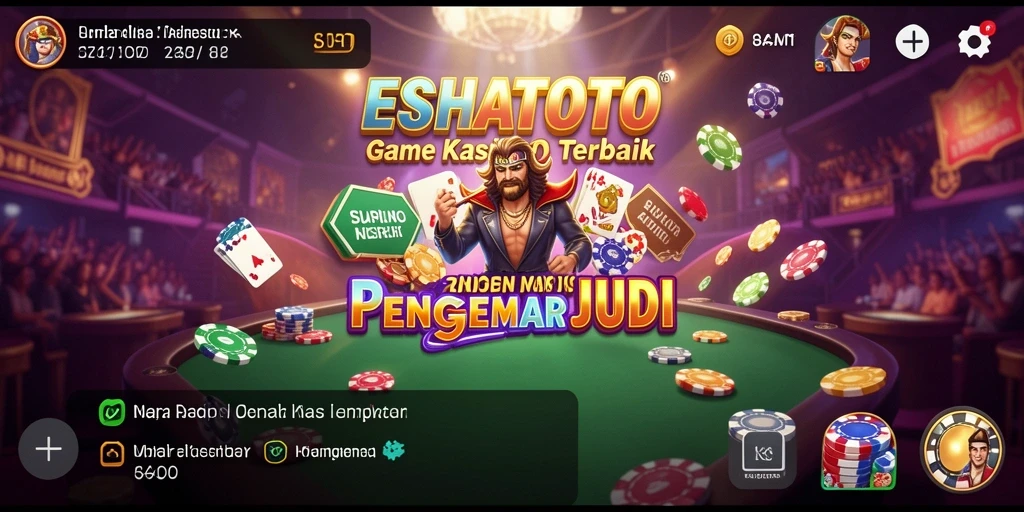 Tampilan gameplay seru dari ESHATOTO dengan beragam permainan Kasino.