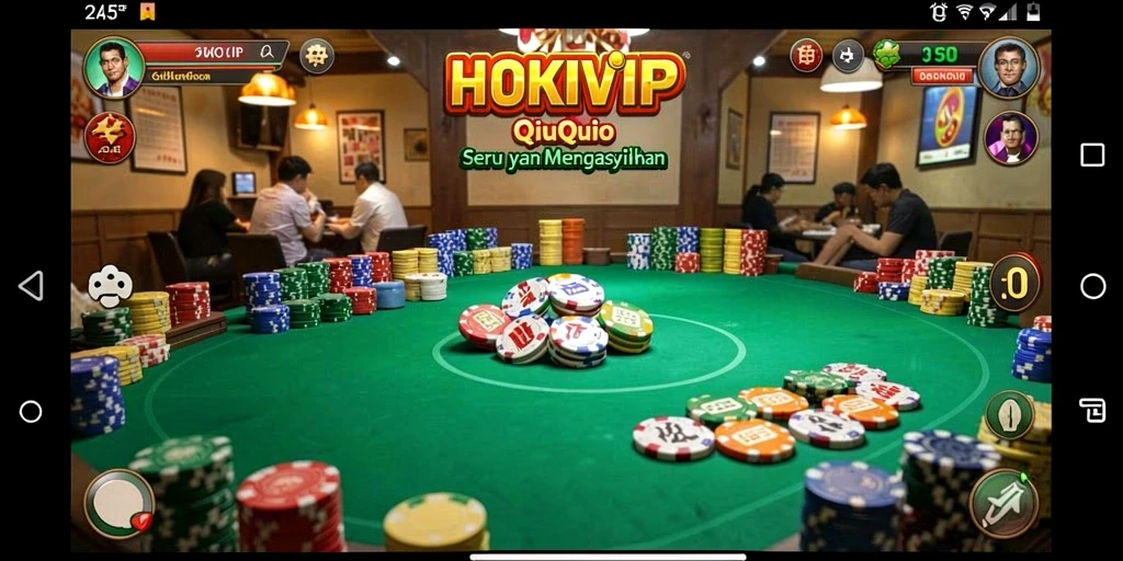 Gameplay HOKIVIP dengan kartu QiuQiu yang menarik.