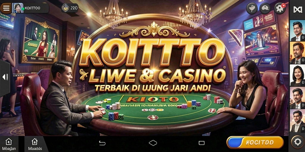 Tampilan menyenangkan dari gameplay Live Casino KOITOTO yang interaktif dan seru.