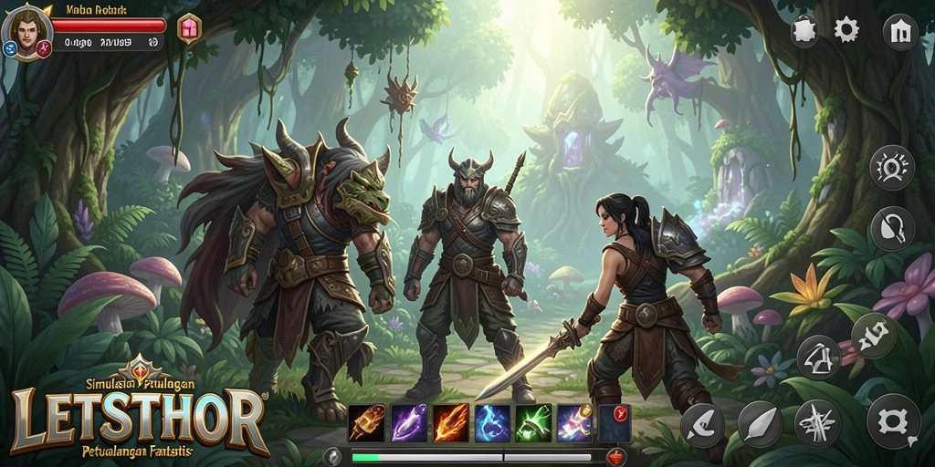 Tangkapan layar LETSTHOR yang menunjukkan aksi gameplay yang mendebarkan.