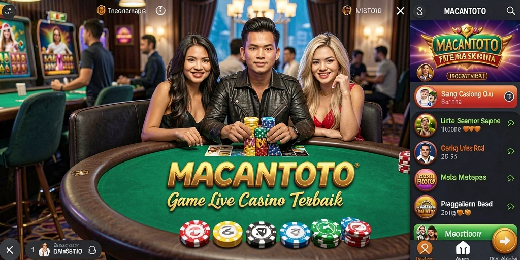 Screenshot gameplay Live Casino yang mendebarkan dari MACANTOTO.