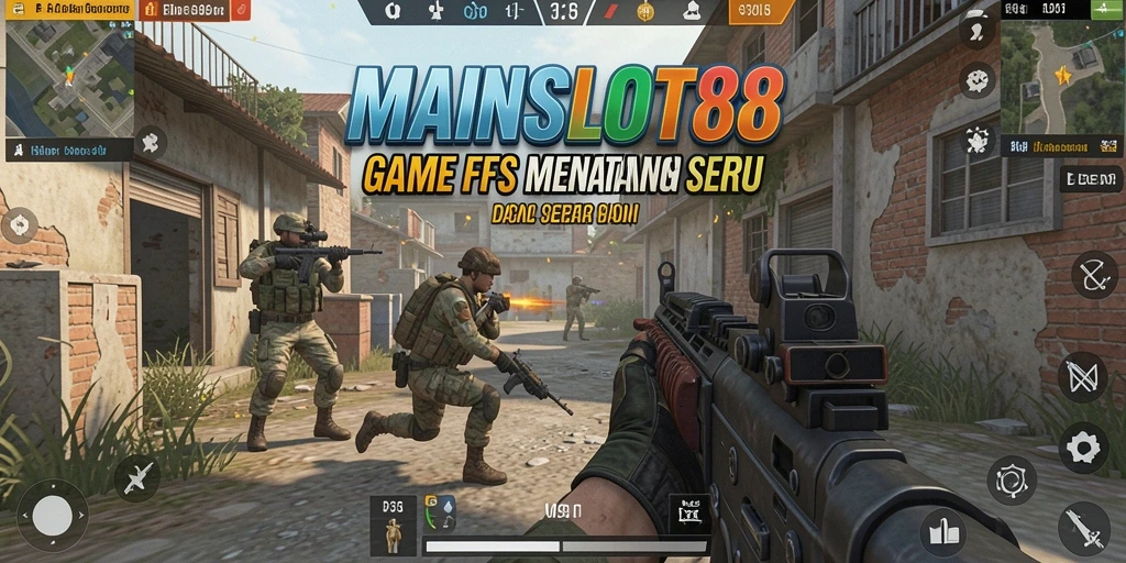Screenshot menampilkan aksi tembak-menembak seru dalam MAINSLOT88.