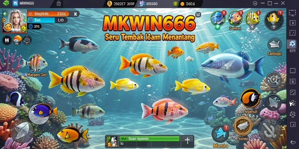 Gameplay menarik di MKWIN666 dengan aksi tembak ikan yang seru.