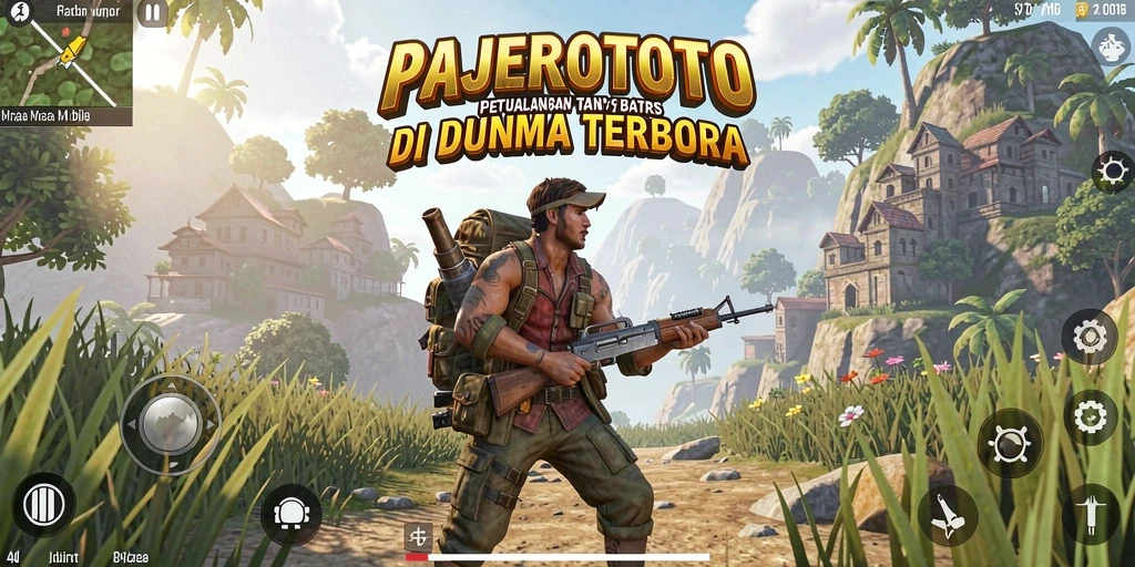 Tampilan gameplay <strong>PAJEROTOTO</strong> yang realistis dan mendalam di dunia terbuka.
