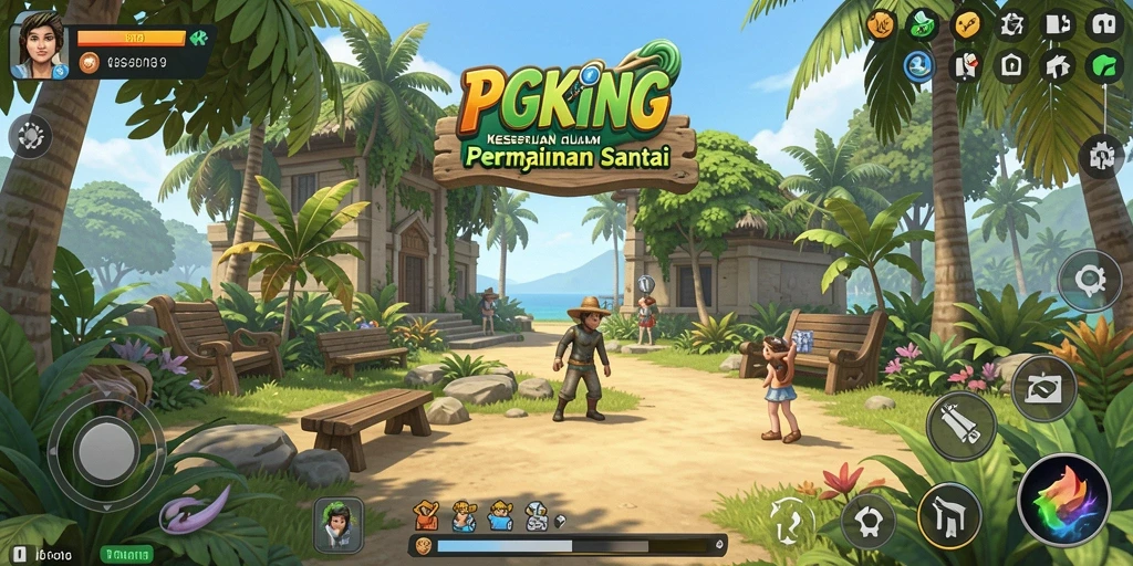 Screenshot PGKING menampilkan aksi permainan yang seru dan menyenangkan.