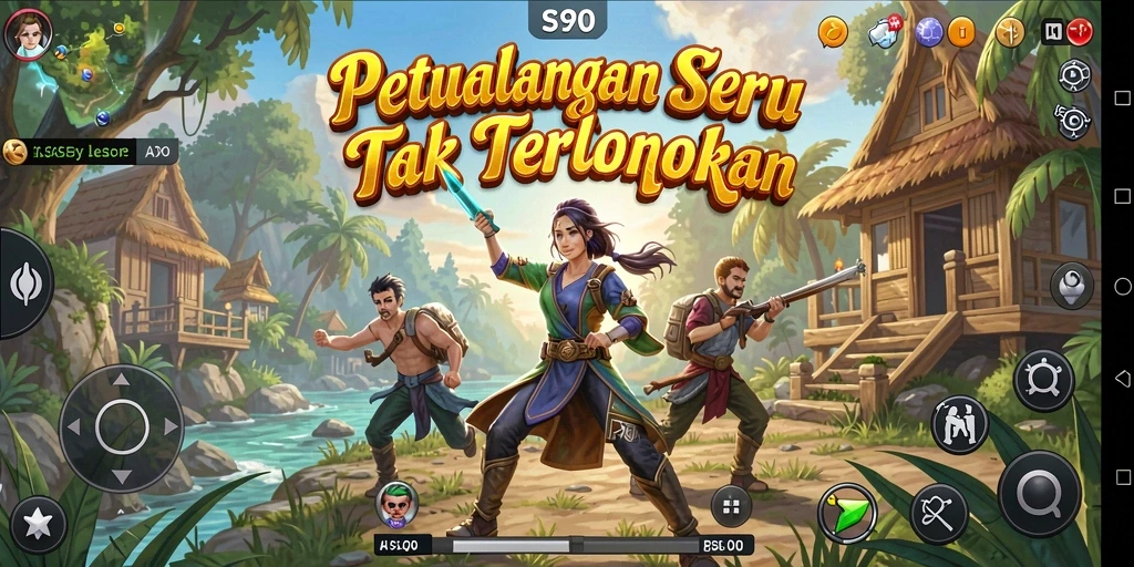 Tampilan menarik gameplay S80 dalam petualangan yang menegangkan.