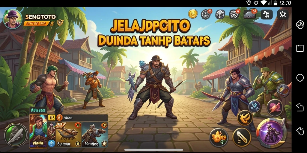 Tangkapan layar gameplay SENGTOTO dengan pemandangan indah dunia terbuka.