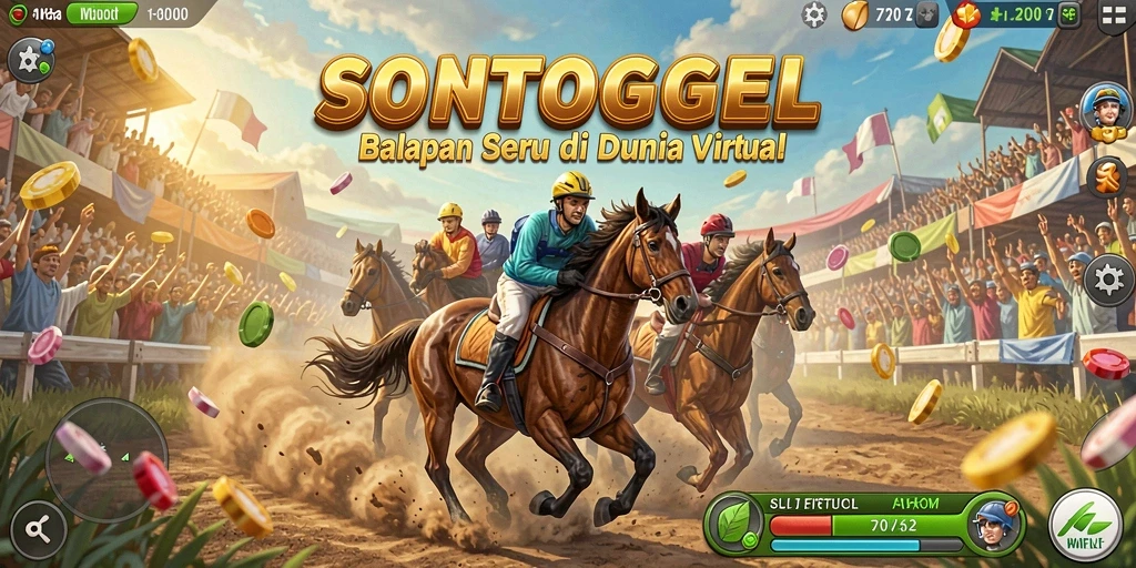 Tampilan gameplay balapan seru di SONTOGEL.