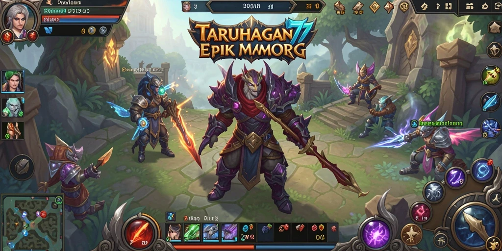 Tampilan gameplay menakjubkan dari TARUHAN77 di dunia MMORPG.